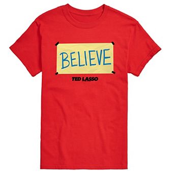 Big & Tall Ted Lasso Believe Sign Graphic Tee