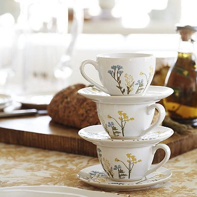 Lenox Wildflowers 8-Piece Espresso Cups & Saucers Set
