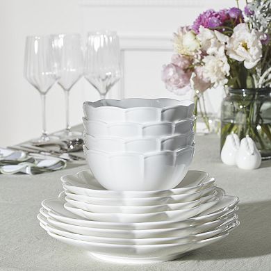 Lenox Studio 1414 Scallop 12-Piece Dinnerware Set