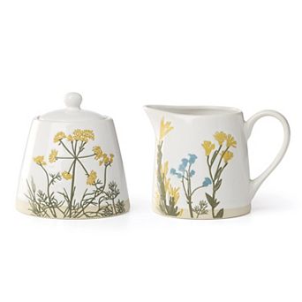 Lenox Wildflowers 2 pc Sugar & Creamer Set