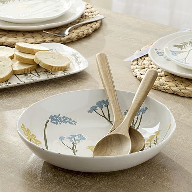 Lenox Wildflowers 3-Piece Salad Bowl & Servers Set