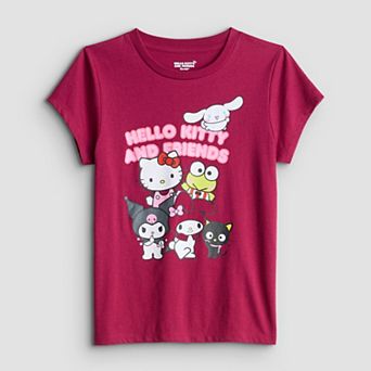 Girls 6-16 Hello Kitty and Friends Group Graphic Tee