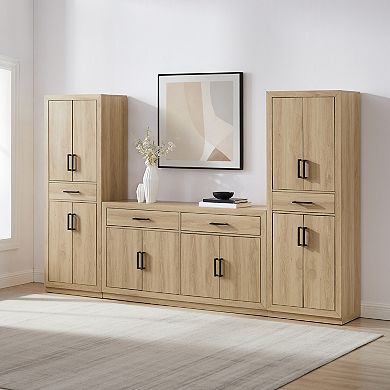 Crosley Furniture ISLA 3-Piece Sideboard & Pantry Set