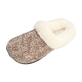 Roxoni Women's Chenille Twist Clog Slippers