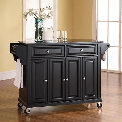 Crosley Furniture Full Size Granite Top Rolling Kitchen Cart