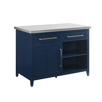 Crosley Furniture Stainless Steel Top Kitchen Island