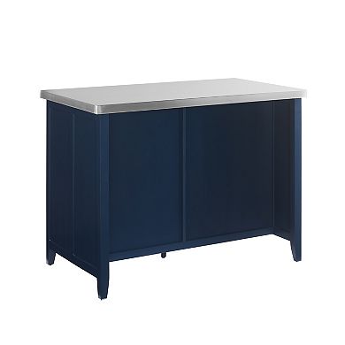 Crosley Furniture Stainless Steel Top Kitchen Island