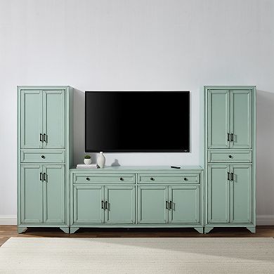 Crosley Furniture TARA 3-Piece Entertainment Center with Storage
