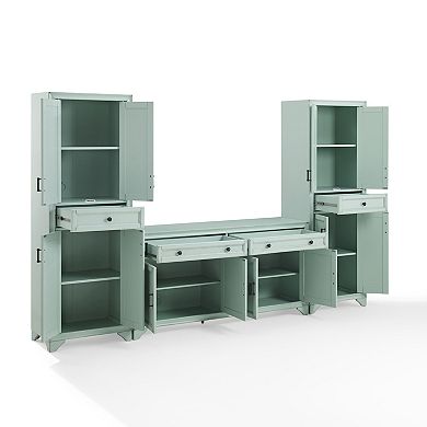 Crosley Furniture TARA 3-Piece Entertainment Center with Storage