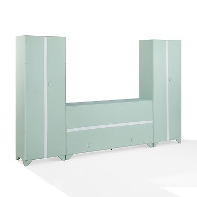 Crosley Furniture TARA 3-Piece Entertainment Center with Storage