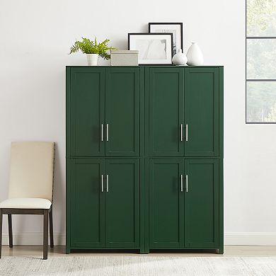 Crosley Furniture Savannah 2-Piece Kitchen Storage Pantry Set