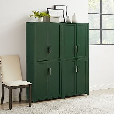 Crosley Furniture Savannah 2-Piece Kitchen Storage Pantry Set