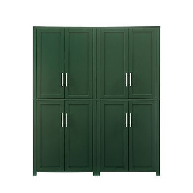 Crosley Furniture Savannah 2-Piece Kitchen Storage Pantry Set