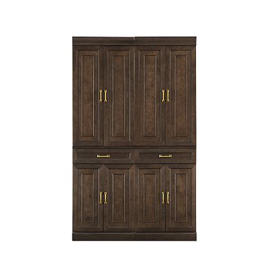Crosley Furniture Stanton 2-Piece Kitchen Storage Pantry Cabinet Set