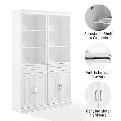 Crosley Furniture STANTON 2-Piece Storage Bookcase Set