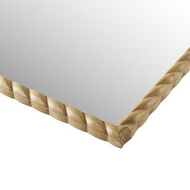 Madison Park Montra Arched Braided Wood Wall Mirror