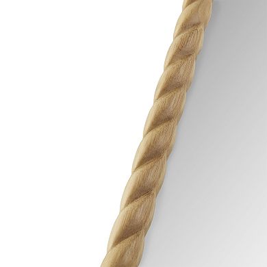 Madison Park Montra Arched Braided Wood Wall Mirror