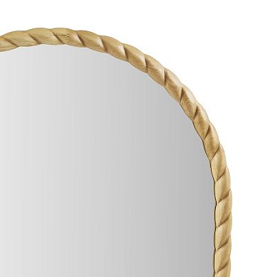 Madison Park Montra Arched Braided Wood Wall Mirror