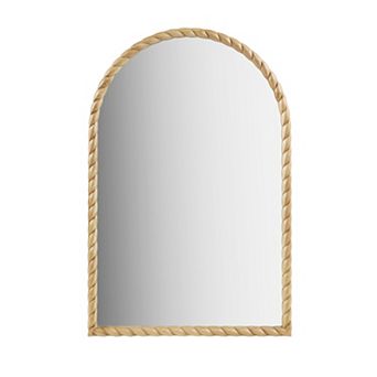 Madison Park Montra Arched Braided Wood Wall Mirror