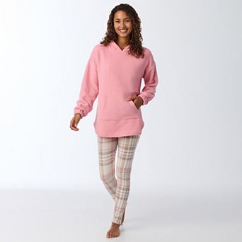 Women's Cuddl Duds® 2 pc Long Sleeve Hooded Fleece Pajama Tunic & Pajama Leggings Set