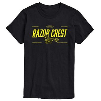 Big & Tall The Mandalorian & Grogu Razor Crest Graphic Tee