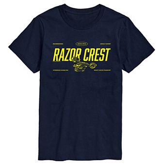 Big & Tall The Mandalorian & Grogu Razor Crest Graphic Tee