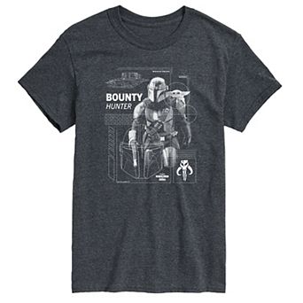 Big & Tall The Mandalorian & Grogu Bounty Hunter Graphic Tee