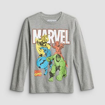 Boys 4-12 Jumping Beans® Marvel Comics Iron Man, Captain America, Thor & Hulk Graphic Long Sleeve Tee