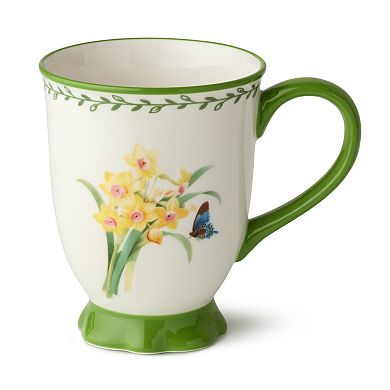 Certified International Mirabella 16 oz. Footed Mugs Set of 4