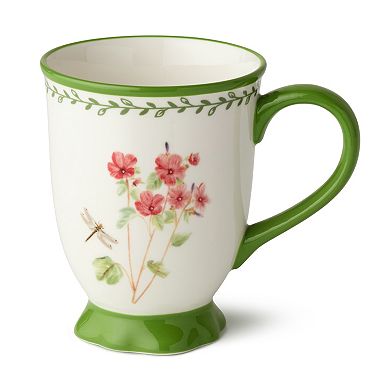 Certified International Mirabella 16 oz. Footed Mugs Set of 4