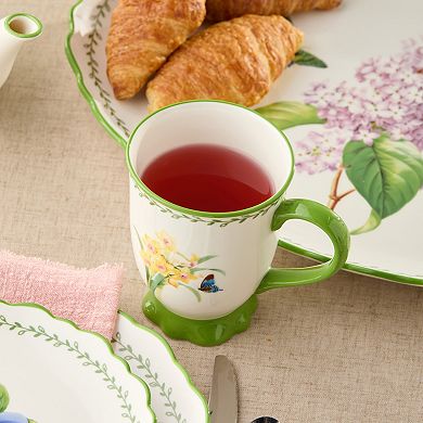 Certified International Mirabella 16 oz. Footed Mugs Set of 4