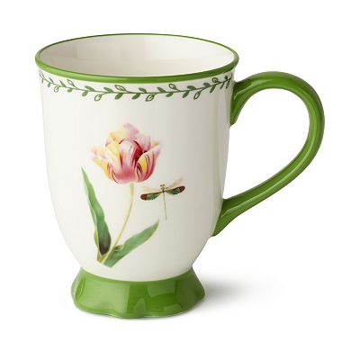 Certified International Mirabella 16 oz. Footed Mugs Set of 4