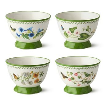 Certified International Mirabella 5.25 Inch Footed Ice Cream Bowls Set of 4