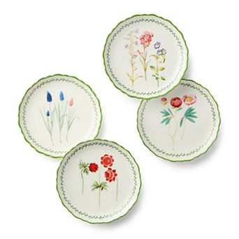 Certified International Mirabella Set of 4 Canape Plates 6-Inch