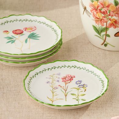 Certified International Mirabella Set of 4 Canape Plates 6-Inch