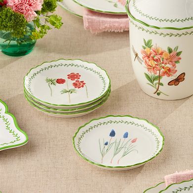 Certified International Mirabella Set of 4 Canape Plates 6-Inch