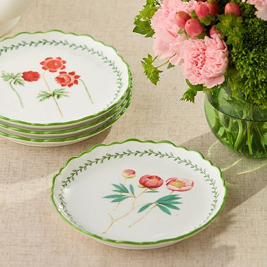 Certified International Mirabella Set of 4 Canape Plates 6-Inch