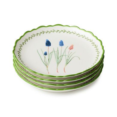 Certified International Mirabella Set of 4 Canape Plates 6-Inch