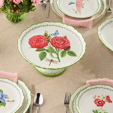 Certified International Mirabella Floral Design Cake Stand