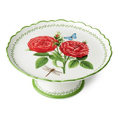 Certified International Mirabella Floral Design Cake Stand