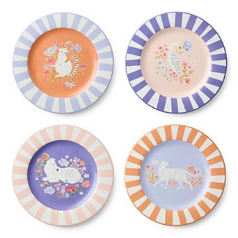 Certified International Menagerie 11 Inch Dinner Plates Set of 4