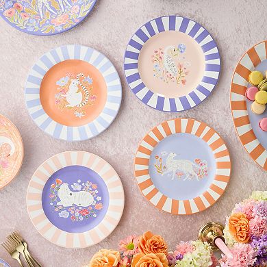 Certified International Menagerie 11 Inch Dinner Plates Set of 4