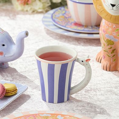 Certified International Menagerie 14 oz. Mug with 3-D Handles Set of 4