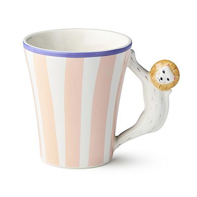 Certified International Menagerie 14 oz. Mug with 3-D Handles Set of 4