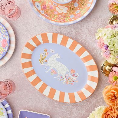 Certified International Menagerie Oval Platter