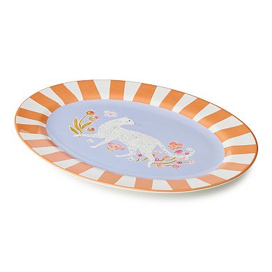 Certified International Menagerie Oval Platter