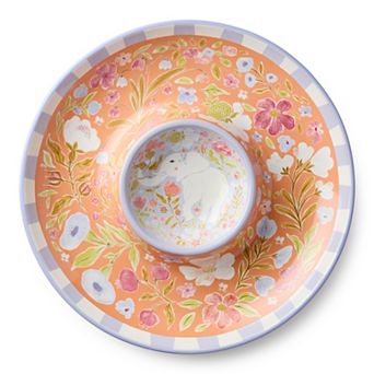 Certified International Menagerie Chip & Dip Serving Bowl