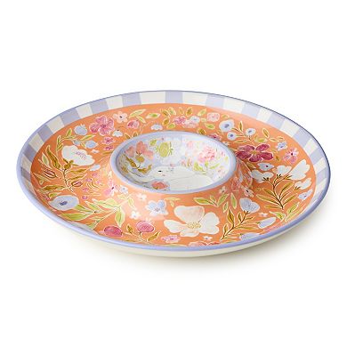 Certified International Menagerie Chip & Dip Serving Bowl