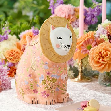 Certified International Menagerie 3-D Floral Cookie Jar