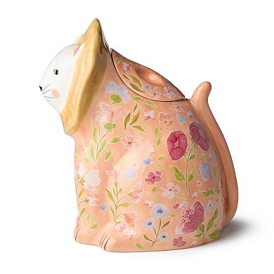 Certified International Menagerie 3-D Floral Cookie Jar